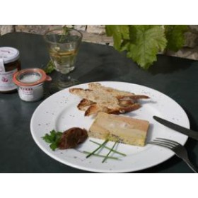 Terrine de foie gras de canard entier 260g pour 6 personnes - Les Bouriettes