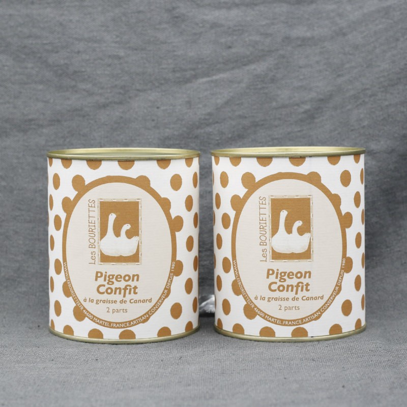 Lot de 2 Confits de pigeon 730g Lot de 2 Confits de pigeon 730g