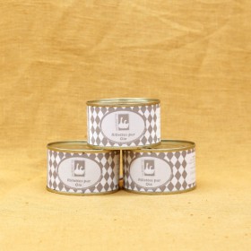 Lot de 3 Rillettes pur oie en conserve de 130g pour 3 personnes - Les Bouriettes