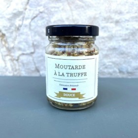 Pot en verre de moutarde à la truffe de 110g - Les Bouriettes