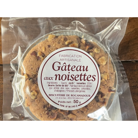 Gâteau artisanal individuel aux noisettes