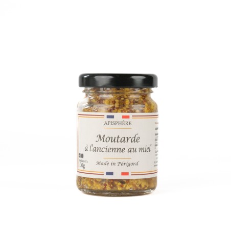 Moutarde artisanale à l'ancienne au miel 90G
