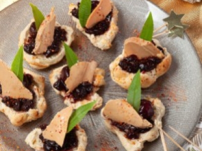 Mini Focaccia de foie gras